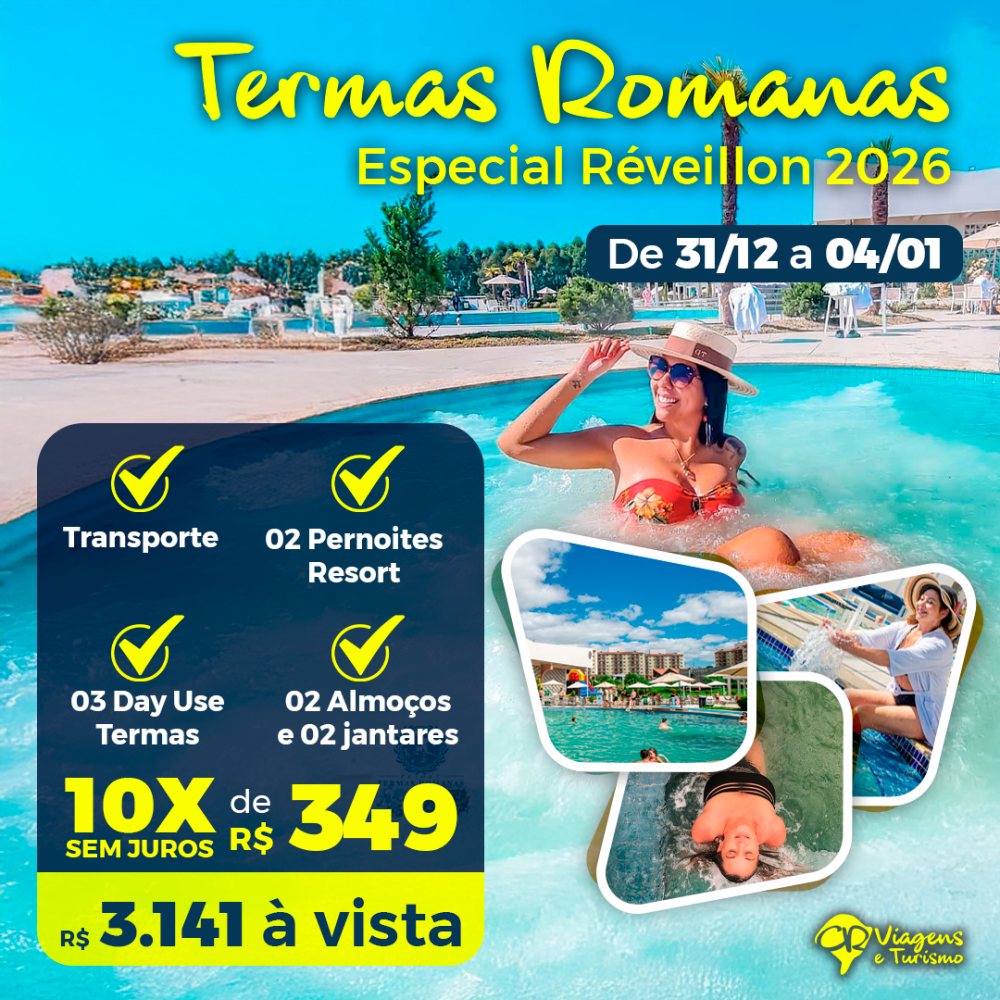 Detalhes do produto Réveillon Termas Romanas - Pensão Completa