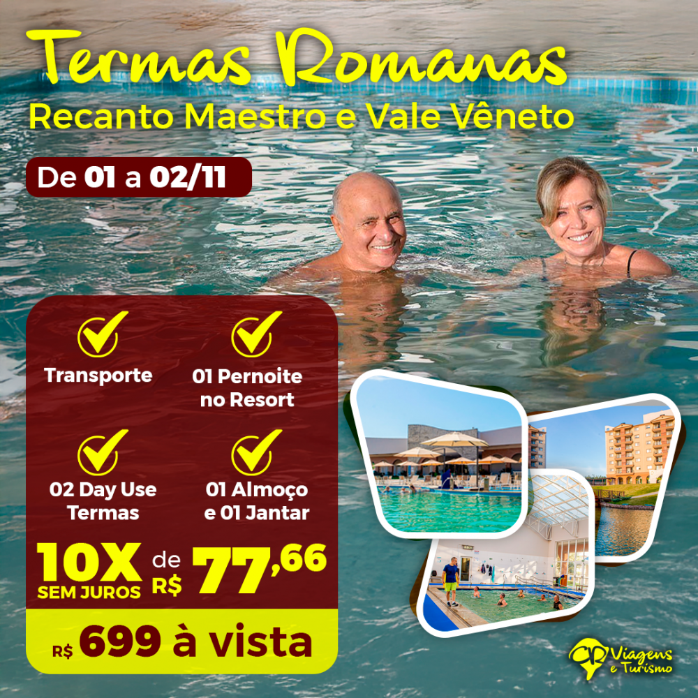 Detalhes do produto Termas Romanas - Recanto Maestro - Vale Vêneto